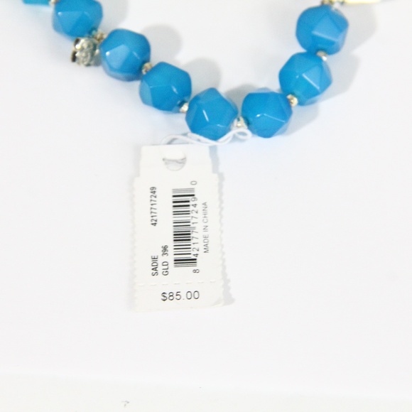 Kendra Scott Sadie Bracelet NEW Fashion Jewelry Beaded stretch blue - Picture 7 of 7